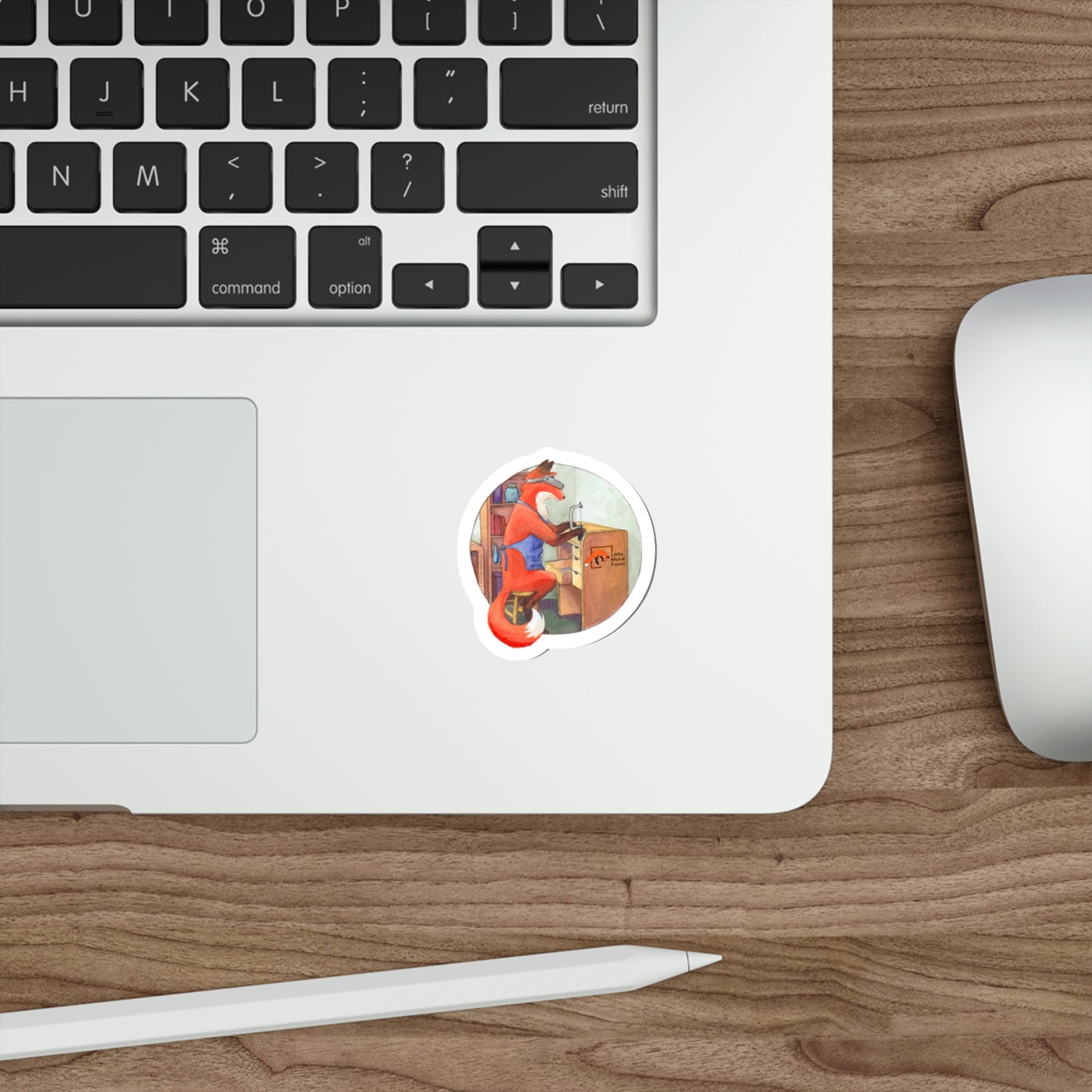 Jeweler Fox, Indoor/Outdoor Sticker