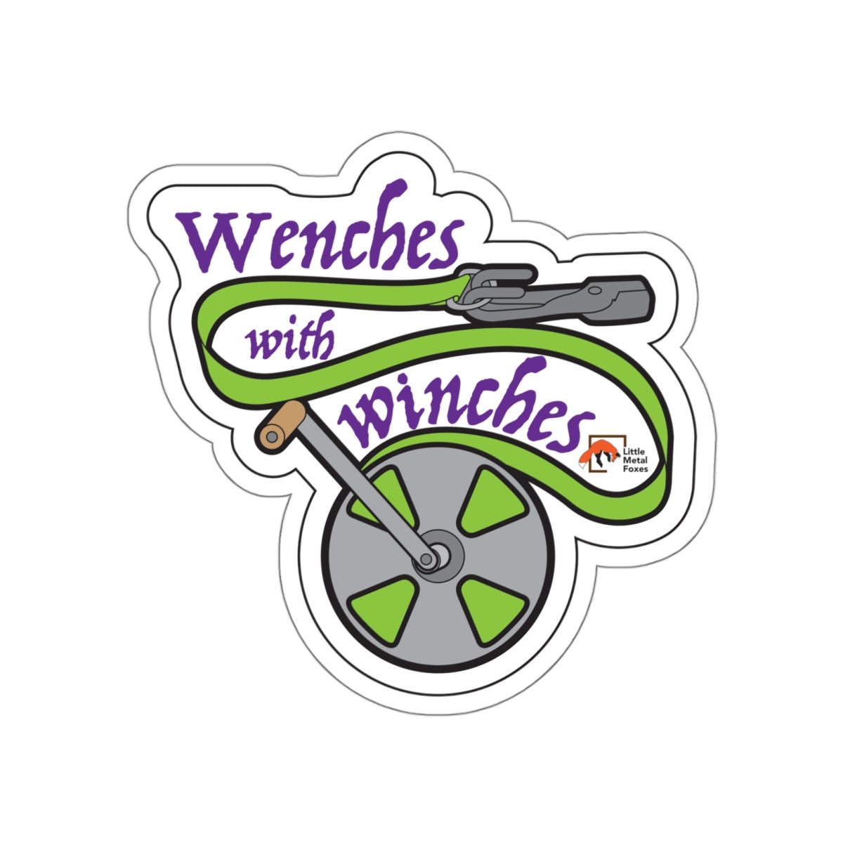 Wenches with Winches Die-Cut Sticker