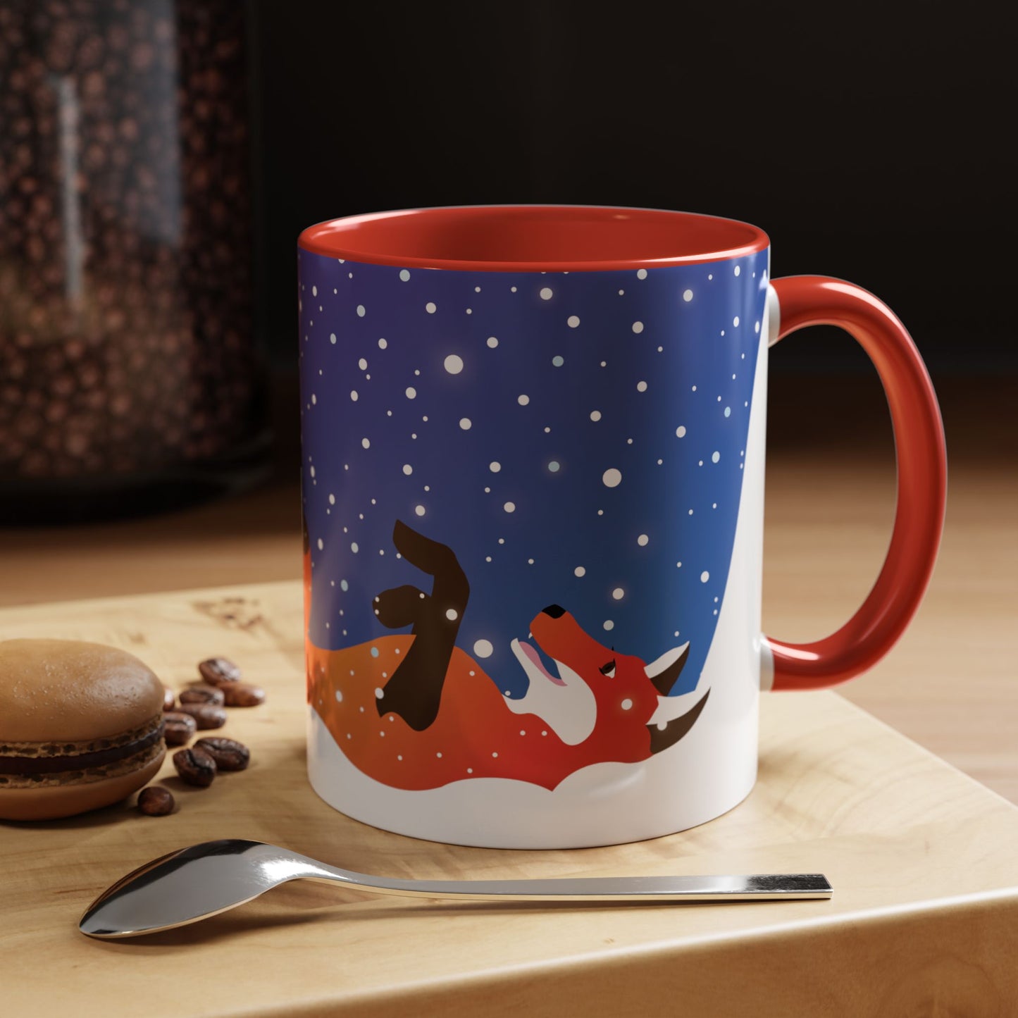 LMF Winter Fox Accent Coffee Mug (11, 15oz)