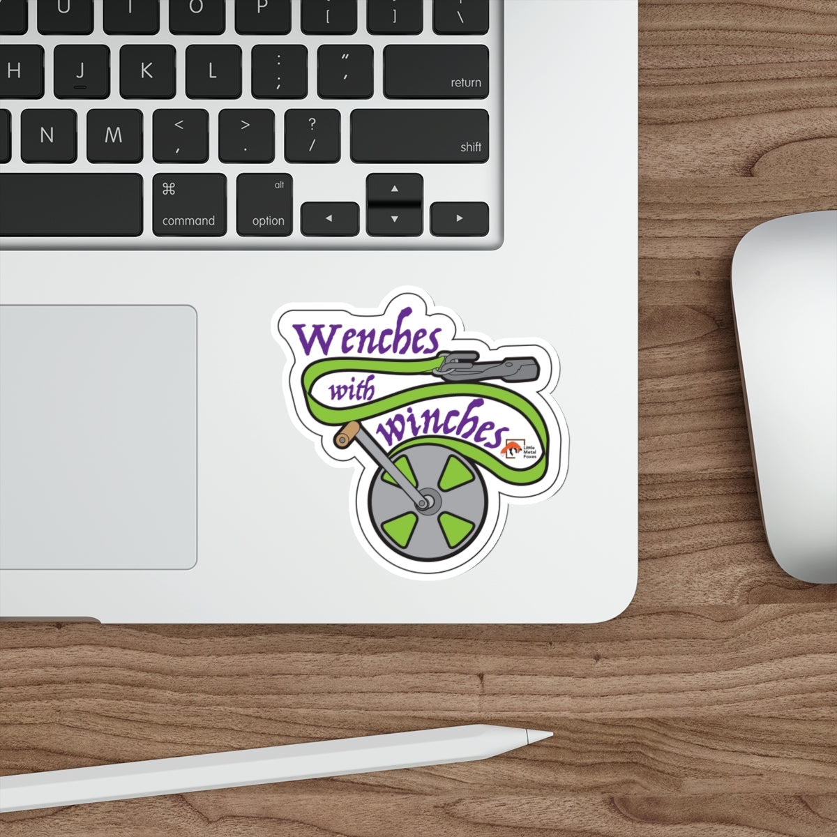 Wenches with Winches Die-Cut Sticker